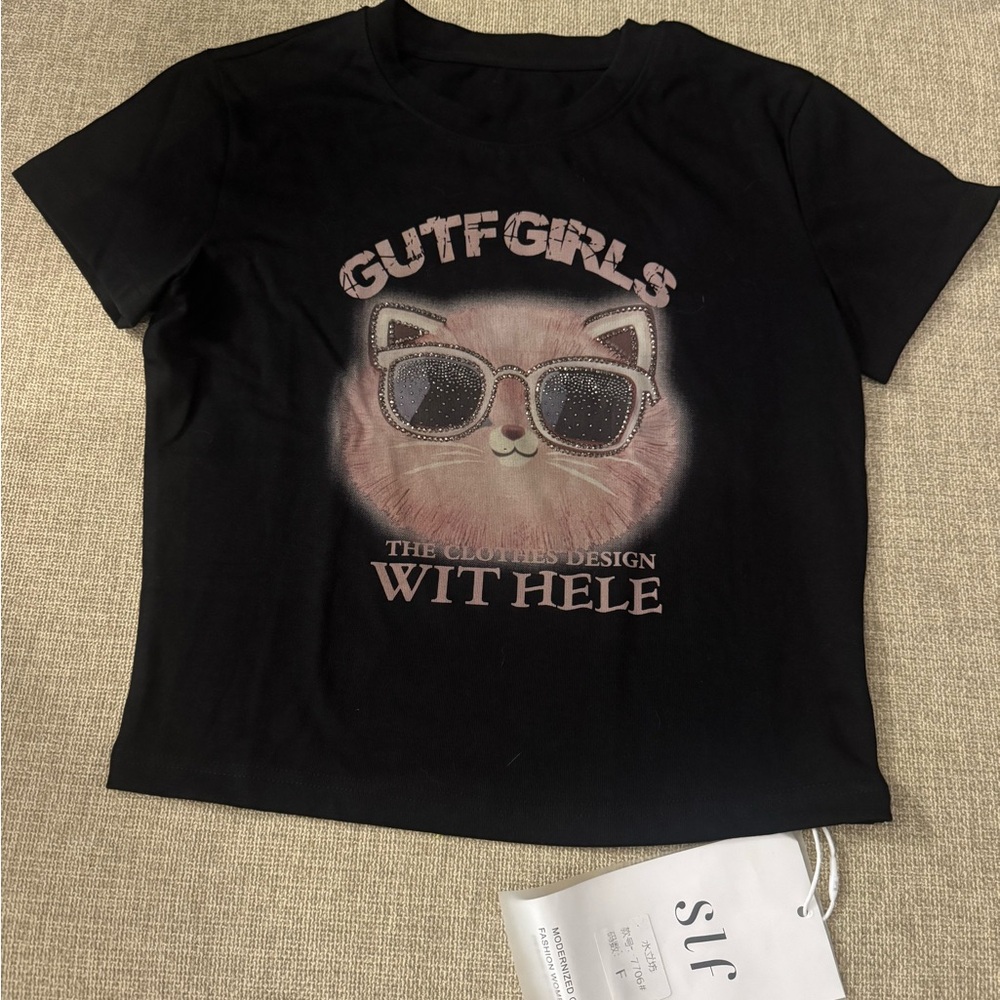 Black Cat Graphic T-Shirt